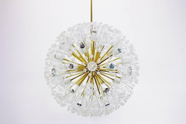 Large Brass Starburst Chandelier by Emil Stejnar for Rupert Nikoll, Austria, 1960s-UGR-1085845