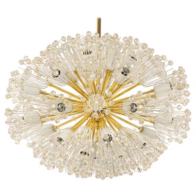 Large Brass Starburst Chandelier by Emil Stejnar for Rupert Nikoll, Austria, 1960s-UGR-1085375