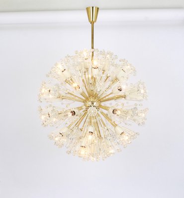 Large Brass Starburst Chandelier by Emil Stejnar for Rupert Nikoll, Austria, 1960s-UGR-1085845