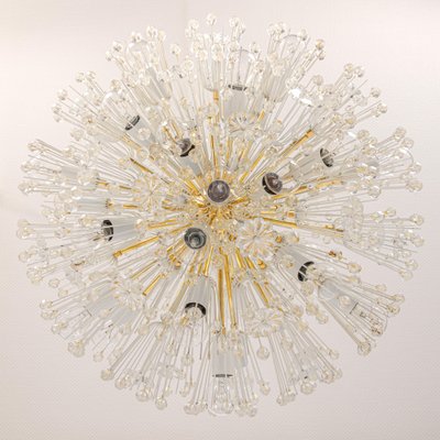 Large Brass Starburst Chandelier by Emil Stejnar for Rupert Nikoll, Austria, 1960s-UGR-1085375