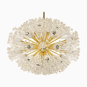 Large Brass Starburst Chandelier by Emil Stejnar for Rupert Nikoll, Austria, 1960s-UGR-1085375