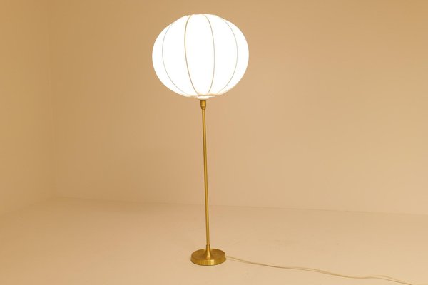 Large Brass Table Lamp by Aage Petersen for Le Klint, Denmark, 1970s-UYK-1135617