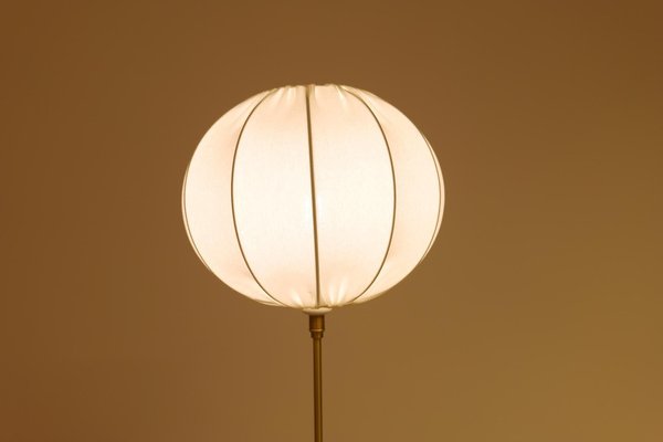 Large Brass Table Lamp by Aage Petersen for Le Klint, Denmark, 1970s-UYK-1135617