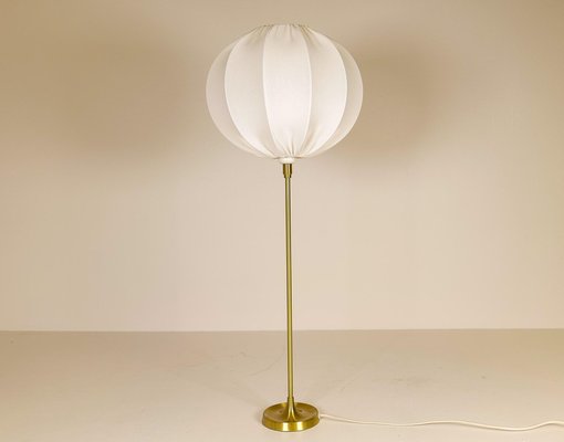 Large Brass Table Lamp by Aage Petersen for Le Klint, Denmark, 1970s-UYK-1135617