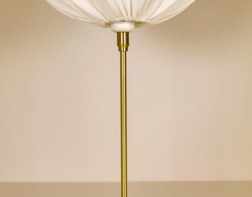 Large Brass Table Lamp by Aage Petersen for Le Klint, Denmark, 1970s-UYK-1135617