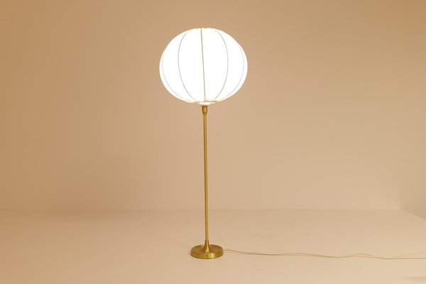 Large Brass Table Lamp by Aage Petersen for Le Klint, Denmark, 1970s-UYK-1135617