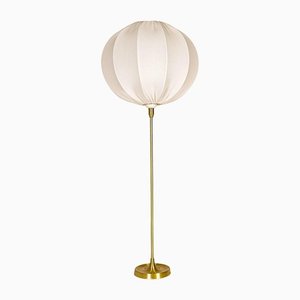 Large Brass Table Lamp by Aage Petersen for Le Klint, Denmark, 1970s-UYK-1135617