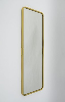 Large Brass Wall Mirror, 1950s-KQB-1283349