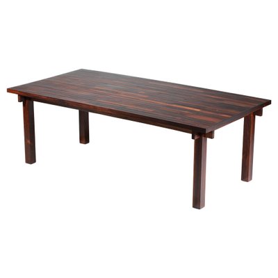 Large Brazilian Solid Wood Dining Table, 1960s-YU-1133309