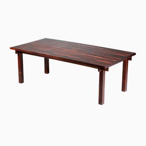 Large Brazilian Solid Wood Dining Table, 1960s-YU-1133309