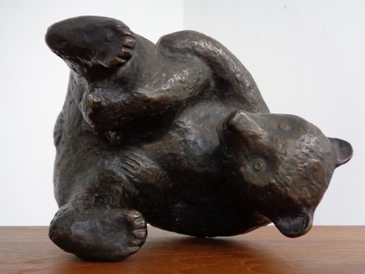 Large Bronze Bear with Baby Bear, 1960s-RDW-1419620