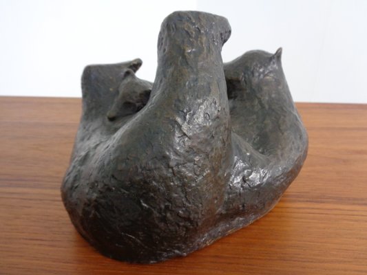 Large Bronze Bear with Baby Bear, 1960s-RDW-1419620