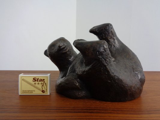 Large Bronze Bear with Baby Bear, 1960s-RDW-1419620