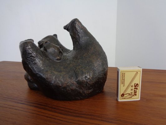 Large Bronze Bear with Baby Bear, 1960s-RDW-1419620