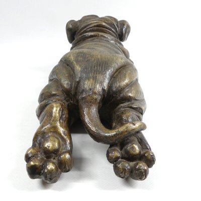 Large Bronze Bulldog Sculpture, 1970s-RCH-1720460