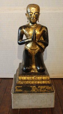 Large Bronze Monk, 18th-Century, Thailand-HPU-1248907