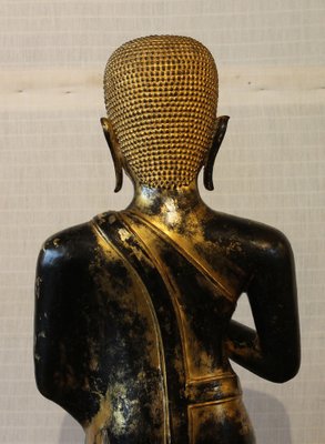 Large Bronze Monk, 18th-Century, Thailand-HPU-1248907