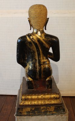 Large Bronze Monk, 18th-Century, Thailand-HPU-1248907