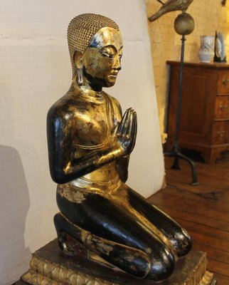 Large Bronze Monk, 18th-Century, Thailand-HPU-1248907