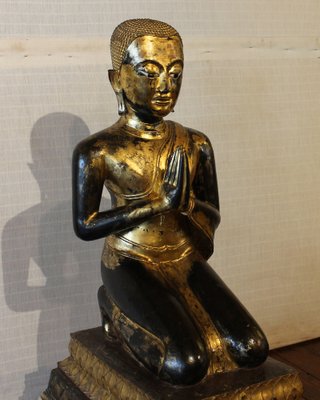 Large Bronze Monk, 18th-Century, Thailand-HPU-1248907