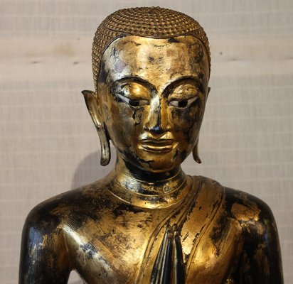 Large Bronze Monk, 18th-Century, Thailand-HPU-1248907