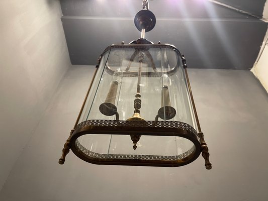 Large Bronze Pendant Light, 1930s-JJC-968869