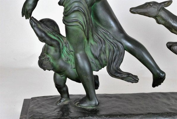 Large Bronze Woman by G. Gori, 1930s-SYQ-799243