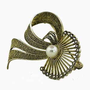 Large Brooch with Pearl by Theodor Fahrner, Germany, 1935-LOB-947465