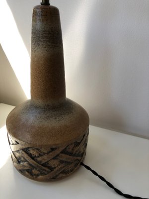 Large Brown Ceramic Table Lamp from Søholm, 1960s-ARN-578518