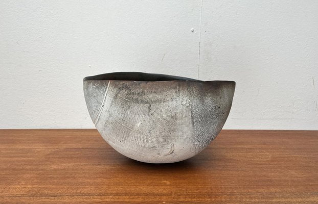 Large Brutalist German Studio Pottery Bowl by Gerhard Liebenthron, 1980s-UAH-1796680