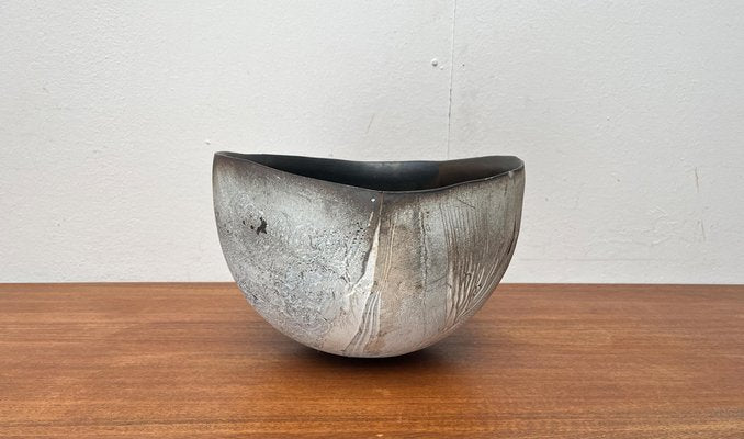 Large Brutalist German Studio Pottery Bowl by Gerhard Liebenthron, 1980s-UAH-1796680