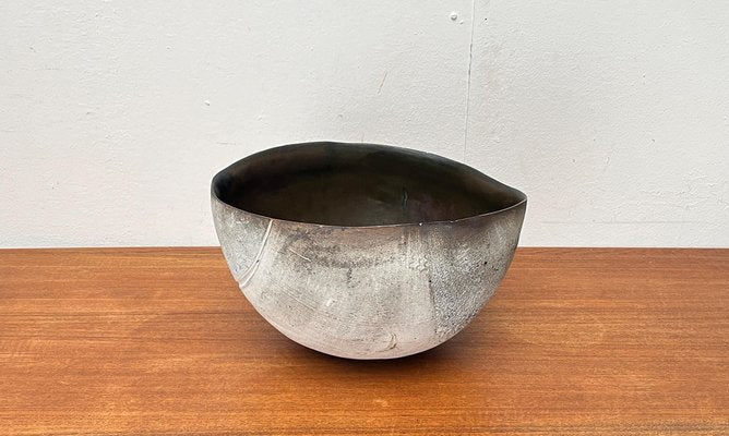 Large Brutalist German Studio Pottery Bowl by Gerhard Liebenthron, 1980s-UAH-1796680