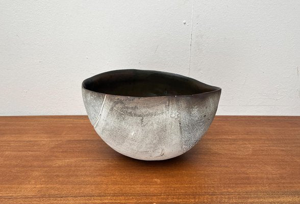 Large Brutalist German Studio Pottery Bowl by Gerhard Liebenthron, 1980s-UAH-1796680