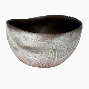 Large Brutalist German Studio Pottery Bowl by Gerhard Liebenthron, 1980s-UAH-1796680