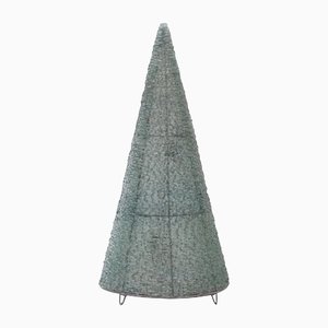 Large Brutalist Glass Cone Floor Lamp-GCG-1123920