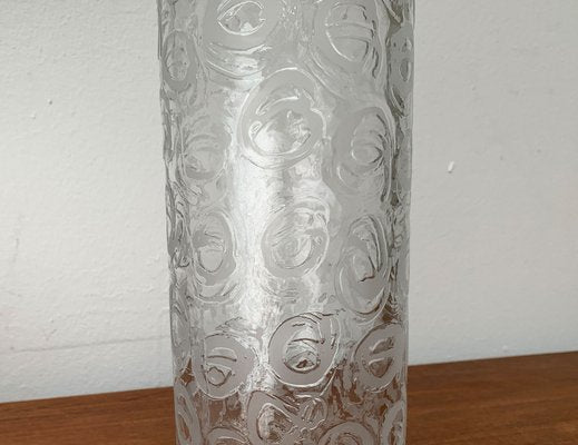 Large Brutalist Glass Vase, 1970s-UAH-1337878