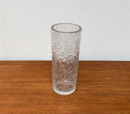 Large Brutalist Glass Vase, 1970s-UAH-1337878