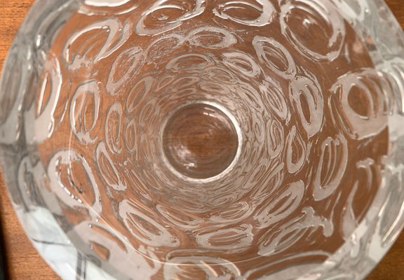 Large Brutalist Glass Vase, 1970s-UAH-1337878