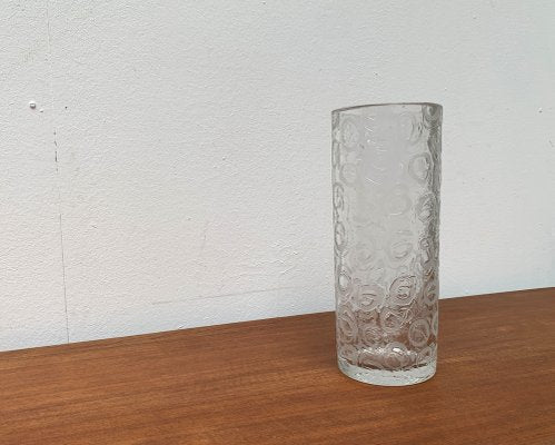 Large Brutalist Glass Vase, 1970s-UAH-1337878