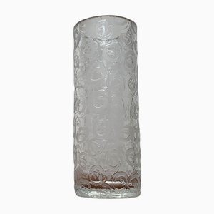 Large Brutalist Glass Vase, 1970s-UAH-1337878