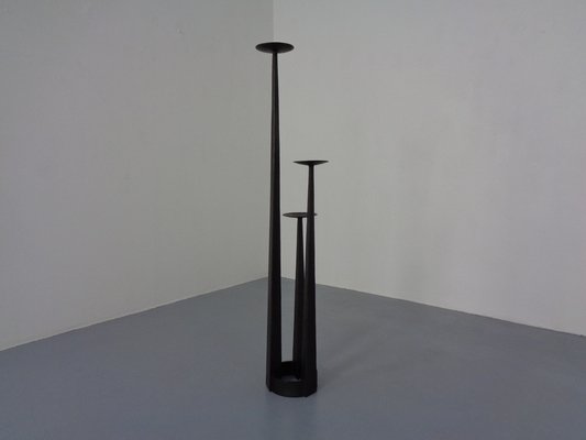 Large Brutalist Iron Candleholder, 1960s-RDW-1276999