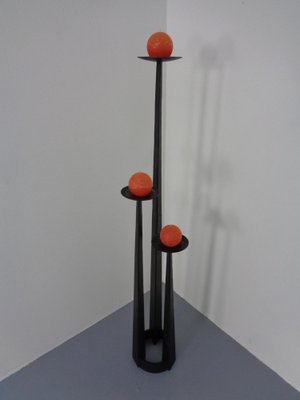 Large Brutalist Iron Candleholder, 1960s-RDW-1276999