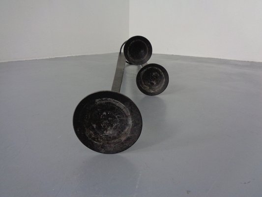 Large Brutalist Iron Candleholder, 1960s-RDW-1276999