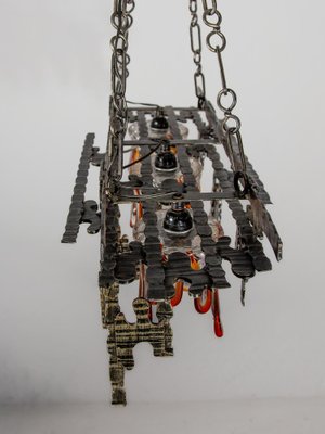 Large Brutalist Pendant attributed to Tom Ahlström & Hans Ehrlich, 1970s-KL-1799762