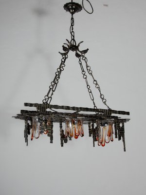 Large Brutalist Pendant attributed to Tom Ahlström & Hans Ehrlich, 1970s-KL-1799762