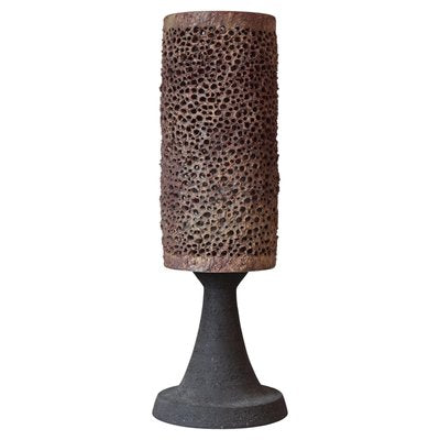 Large Brutalist Stoneware Table Lamp attributed to Sejer Ceramics, Denmark, 1960s-WRF-2020896