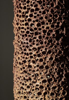 Large Brutalist Stoneware Table Lamp attributed to Sejer Ceramics, Denmark, 1960s-WRF-2020896