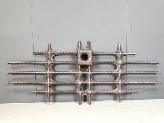 Large Brutalist Wall Sculpture, 1970s-IRH-2041179