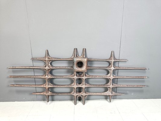 Large Brutalist Wall Sculpture, 1970s-IRH-2041179