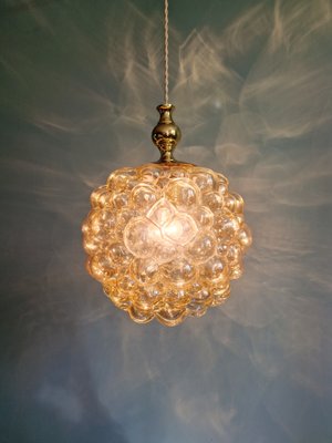 Large Bubble Glass Pendant Light by Helena Tynell for Glasshütte Limburg, 1970s-FAX-2042191